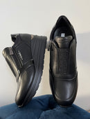 Tommy Bowe Zip Up Wedge Trainer Levy 'Stealth' Black