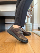 Topway Comfort Patent Trainer- Brown