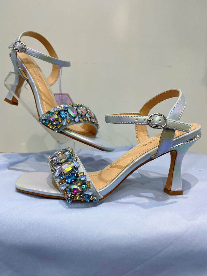 Sorento Glin "Sky Blue Gem" Sandal - Blue Pearlescent