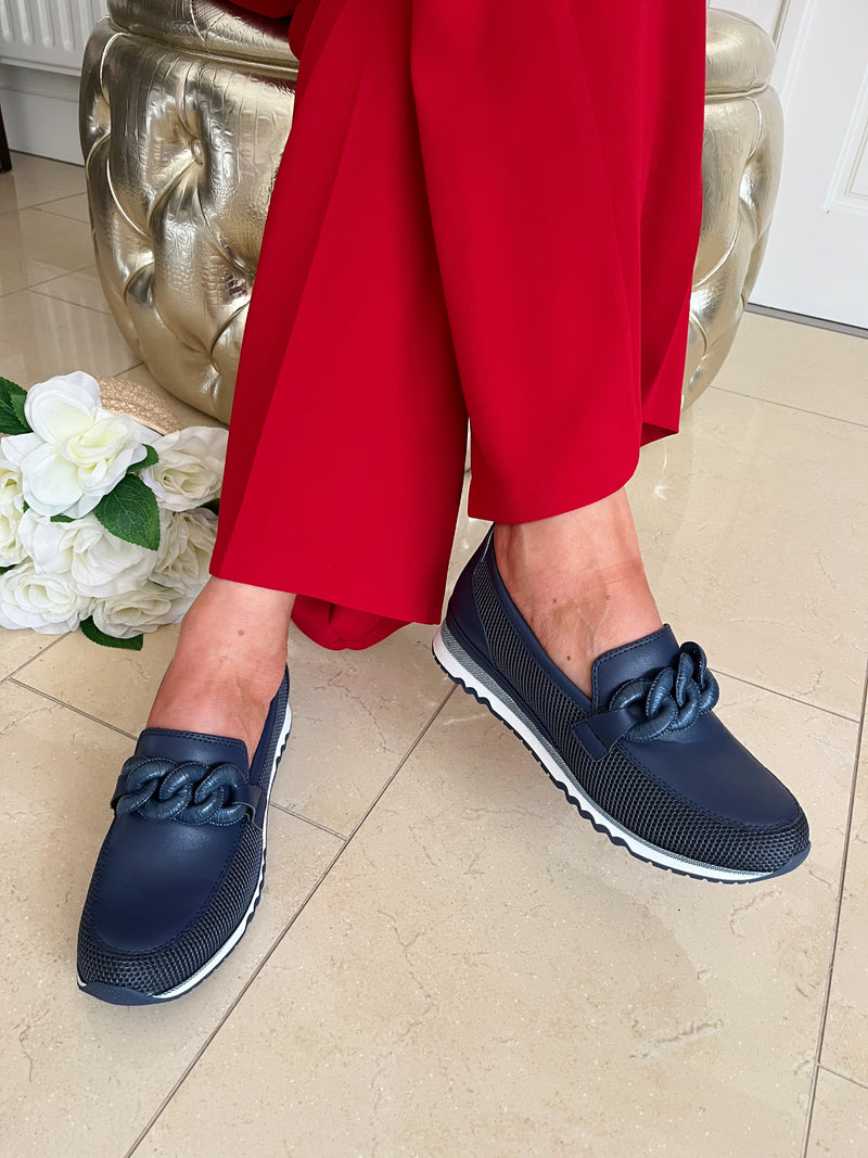 Marco Tozzi Navy Chunky Loafer 2-24720-44 890