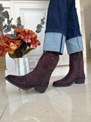 XTI Studded Brown Cowboy Boot 146477