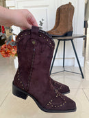 XTI Studded Brown Cowboy Boot 146477