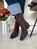 XTI Studded Brown Cowboy Boot 146477