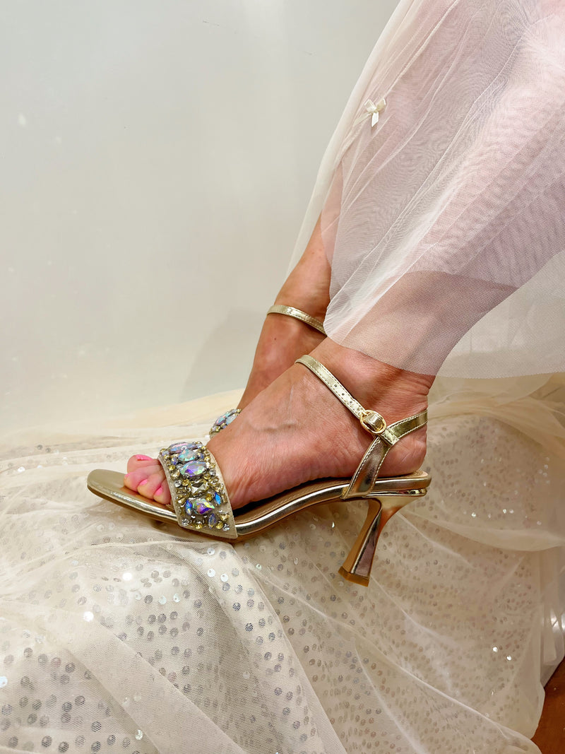 Sorento Glin "Gold Gem" Sandal - Gold