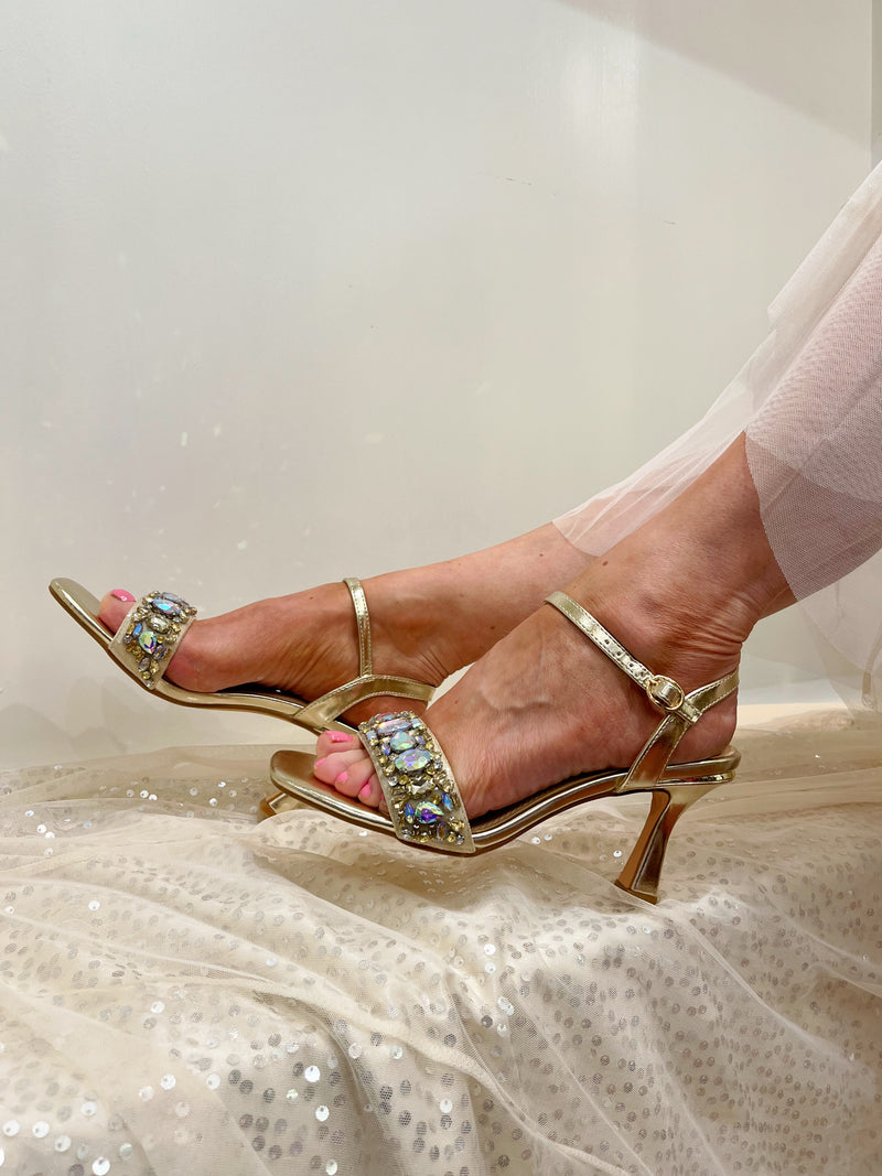 Sorento Glin "Gold Gem" Sandal - Gold