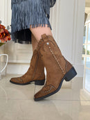 XTI Studded Chesnut Cowboy Boot 146477