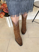 XTI Studded Chesnut Cowboy Boot 146477