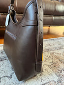 Hampten Olive Tassel Curved Shoulder Bag - Brown 18H1679