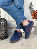 Drilleys 41 Burgundy & Navy Trainer