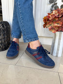 Drilleys 41 Burgundy & Navy Trainer
