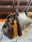 Hampten Olive Tassel Shoulder Bag - Brown 18H1678