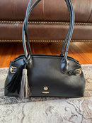 Hampten Olive Tassel Shoulder Bag - Black 18H1678