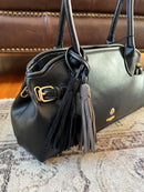 Hampten Olive Tassel Shoulder Bag - Black 18H1678