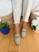 Marco Tozzi Sage Green Woven Loafer 2-24221-44 728