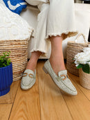 Marco Tozzi Sage Green Woven Loafer 2-24221-44 728