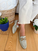 Marco Tozzi Sage Green Woven Loafer 2-24221-44 728