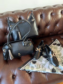 Hampten Olive Tassel Shoulder Bag - Black 18H1678