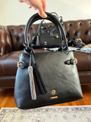 Hampten Olive Tassel Grab Bag - Black 18H1680