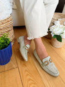 Marco Tozzi Sage Green Woven Loafer 2-24221-44 728
