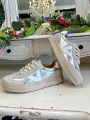 Drilleys "Eighty Titanium" Trainers - Silver & Stone