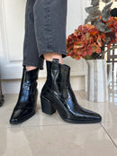 Marco Tozzi Black Croc Boot 2-25086