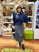 Sadie Cape Jumper - Navy