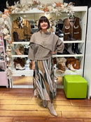 Sadie Cape Jumper - Taupe