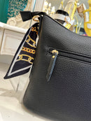 Gionni Ribbon & Chain Crossbody Bag - Black 11G2745