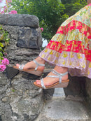 Redz Silver Wedge Sandal 3114-1