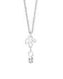 Newbridge Lotus Pendant with Clear Stone P1810