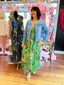 Magic Safari Maxi Dress - Green & Brown