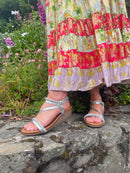 Redz Silver Wedge Sandal 3114-1