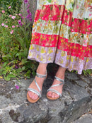 Redz Silver Wedge Sandal 3114-1