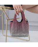 Chrishell Crystal Ombre Pouch Bag - Pink