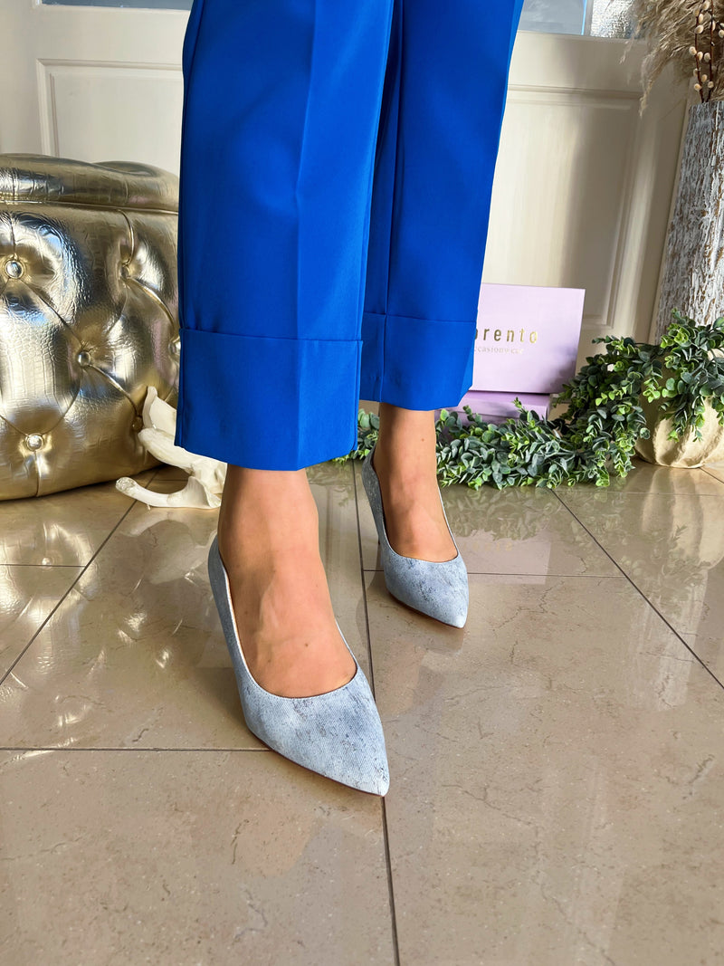 Sorento "Charlesville" Powder Blue Scallop Cut Stiletto