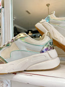 Safety Jogger Gold & Green Metallic Leopard Trainer 629691