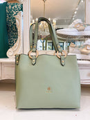 Gionni Shopper Bag With Circle Handle Detail - Sage 11G2775