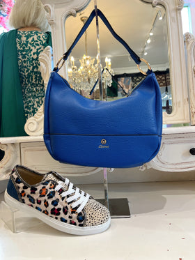 Gionni Moon Bag With Circle Detail - Blue 11G2777