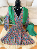 Kamila Printed Mini Dress - Floral