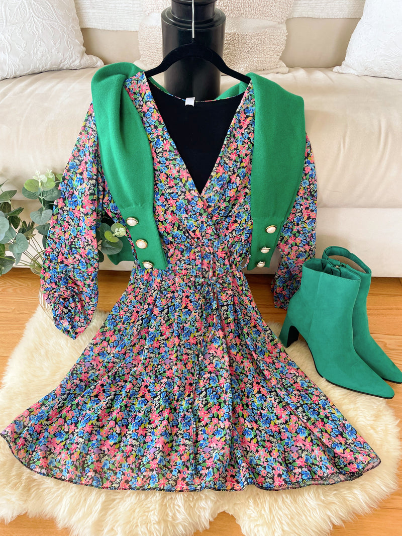Kamila Printed Mini Dress - Floral