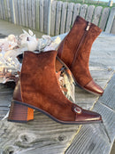 Patrizio Italiano Chesnut Tan Button Boot