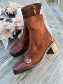 Patrizio Italiano Chesnut Tan Button Boot