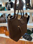Hampten Blossom Gold Buckle Shoulder Bag - Brown 18H1672
