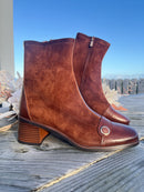 Patrizio Italiano Chesnut Tan Button Boot
