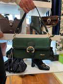 Hampten Blossom Gold Buckle Crossbody Bag - Jade Green 18H1671