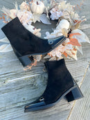 Patrizio Italiano Black Button Boot