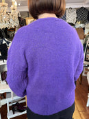 Maddison Jewel Button Cardi - Purple