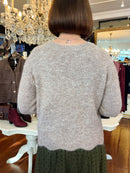 Miella Jewel Button Cardi - Taupe