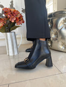 Redz Gold Chain Ankle Boot - Black D2531