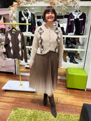 Marigold Ombre Tulle Skirt -Taupe & Cream